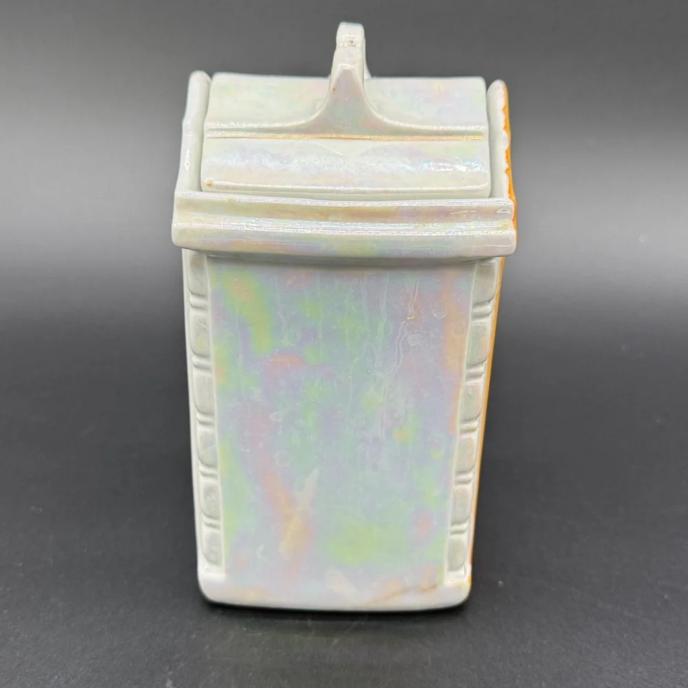 Vintage 1930 MEPOCO WARE Lusterware Flour Canister Made in Germany